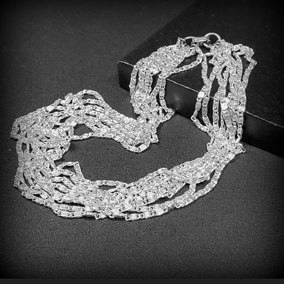 Sarah Coventry Vintage 8 chain necklace - Picture 1 of 3